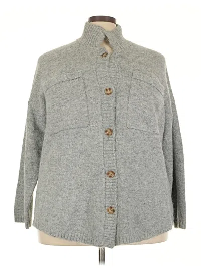 Pre-owned Lane Bryant Cardigan Sweater In Gray