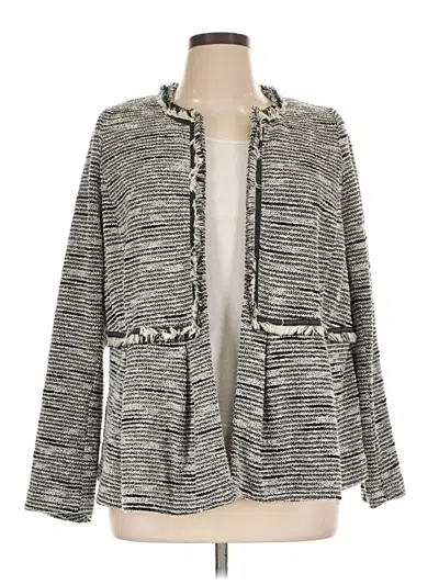Pre-owned Lane Bryant Cardigan Sweater In Gray