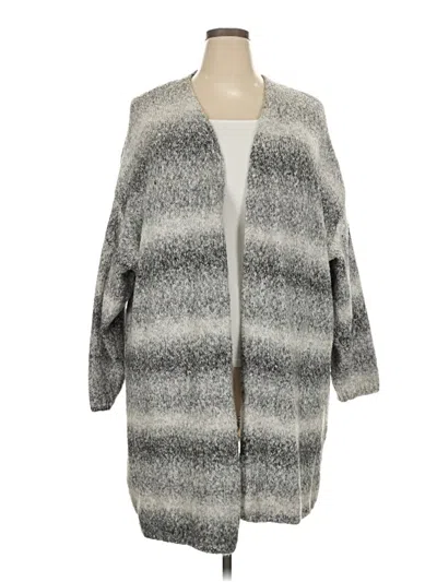 Pre-owned Lane Bryant Cardigan Sweater In Gray