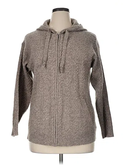 Pre-owned Lane Bryant Cardigan Sweater In Gray