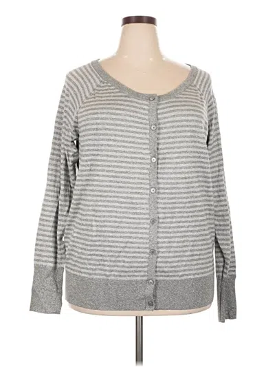 Pre-owned Lane Bryant Cardigan Sweater In Gray
