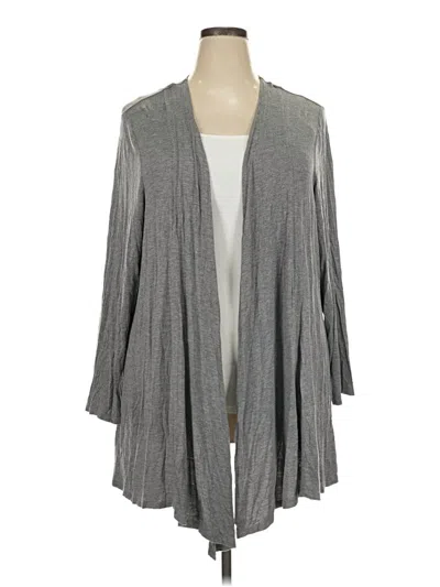 Pre-owned Lane Bryant Cardigan Sweater In Gray
