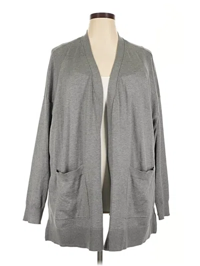 Pre-owned Lane Bryant Cardigan Sweater In Gray