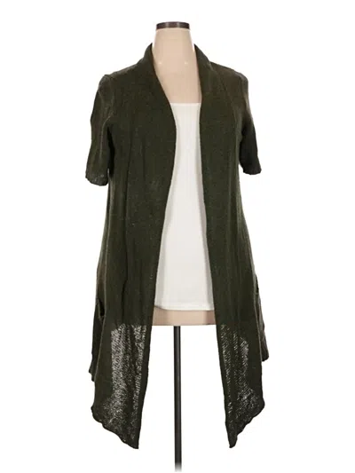 Pre-owned Lane Bryant Cardigan Sweater In Green