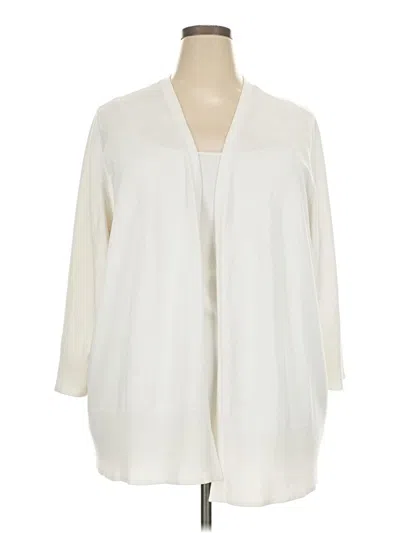Pre-owned Lane Bryant Cardigan Sweater In Ivory