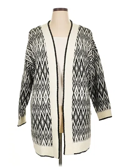 Pre-owned Lane Bryant Cardigan Sweater In Ivory