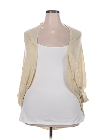 Pre-owned Lane Bryant Cardigan Sweater In Ivory