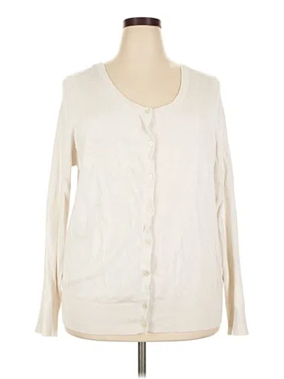 Pre-owned Lane Bryant Cardigan Sweater In Ivory
