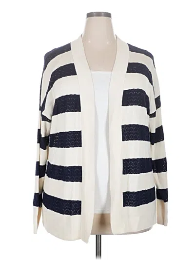 Pre-owned Lane Bryant Cardigan Sweater In Ivory