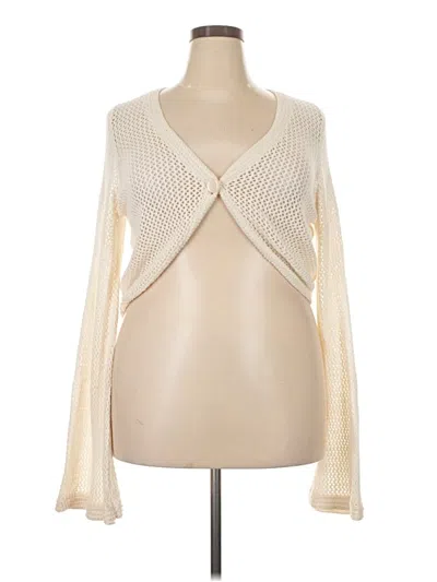 Pre-owned Lane Bryant Cardigan Sweater In Ivory