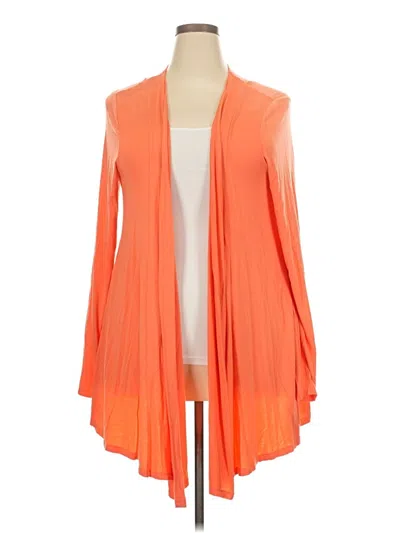 Pre-owned Lane Bryant Cardigan Sweater In Orange