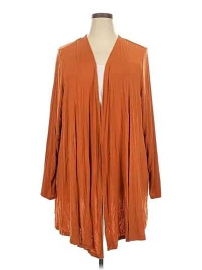 Pre-owned Lane Bryant Cardigan Sweater In Orange