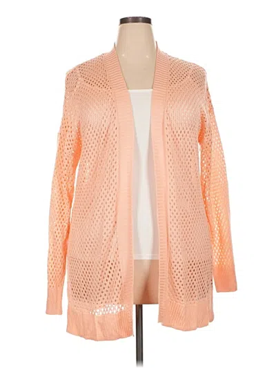 Pre-owned Lane Bryant Cardigan Sweater In Orange