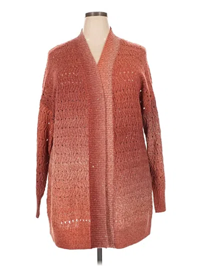 Pre-owned Lane Bryant Cardigan Sweater In Orange