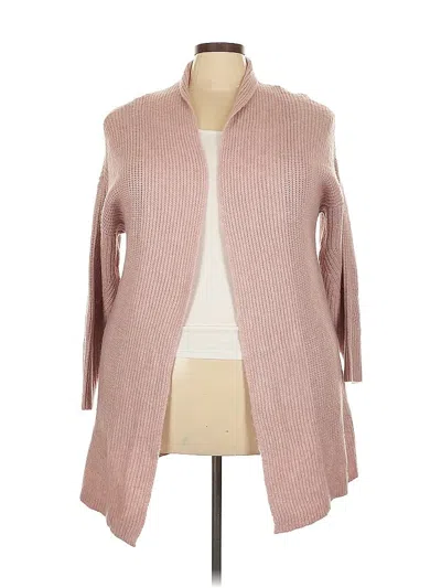 Pre-owned Lane Bryant Cardigan Sweater In Pink