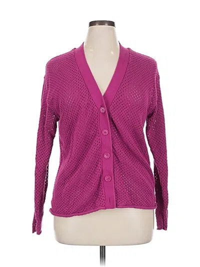 Pre-owned Lane Bryant Cardigan Sweater In Pink