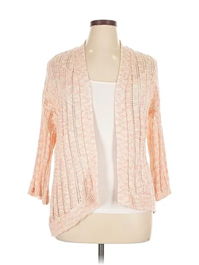 Pre-owned Lane Bryant Cardigan Sweater In Pink
