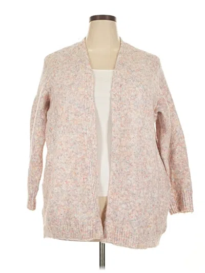 Pre-owned Lane Bryant Cardigan Sweater In Pink