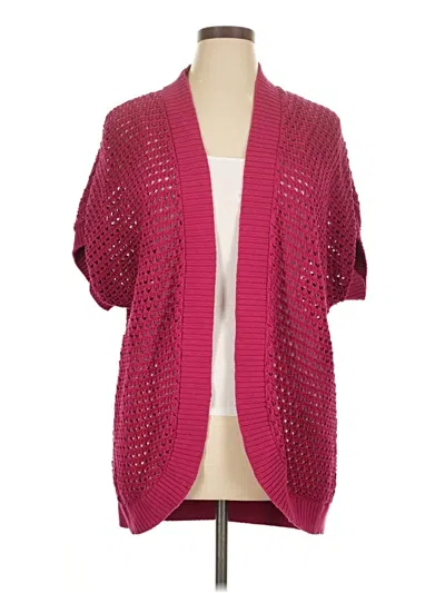 Pre-owned Lane Bryant Cardigan Sweater In Pink