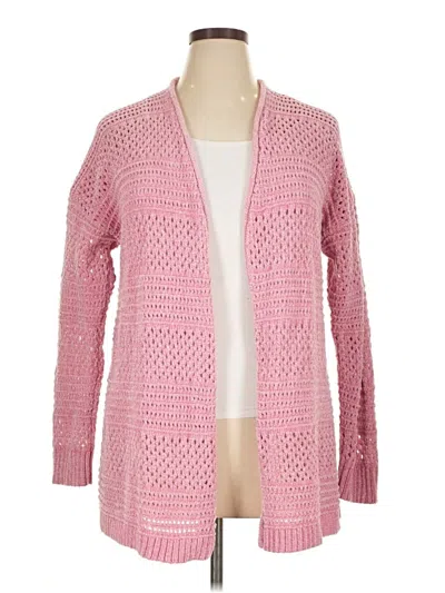 Pre-owned Lane Bryant Cardigan Sweater In Pink