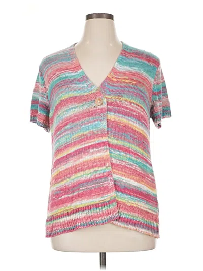 Pre-owned Lane Bryant Cardigan Sweater In Pink