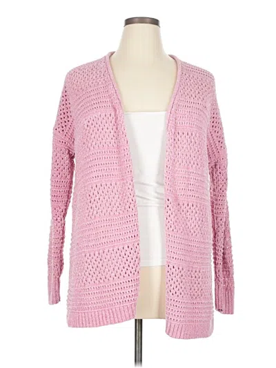 Pre-owned Lane Bryant Cardigan Sweater In Pink