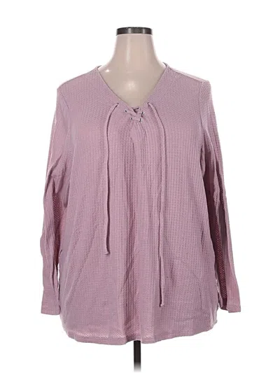 Pre-owned Lane Bryant Cardigan Sweater In Pink