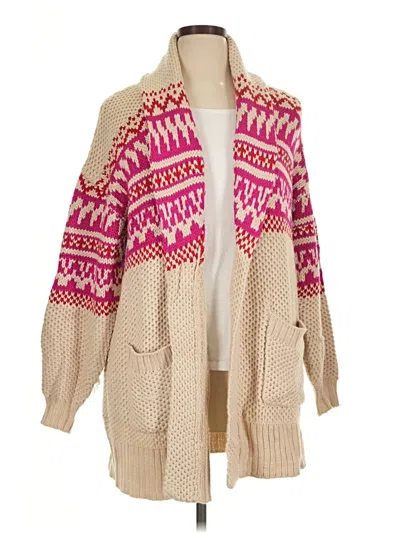 Pre-owned Lane Bryant Cardigan Sweater In Pink