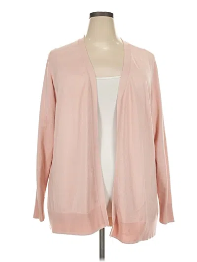Pre-owned Lane Bryant Cardigan Sweater In Pink