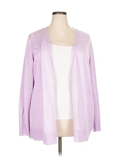 Pre-owned Lane Bryant Cardigan Sweater In Purple