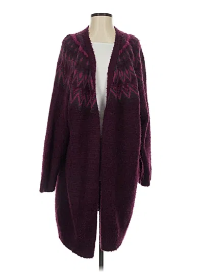 Pre-owned Lane Bryant Cardigan Sweater In Purple