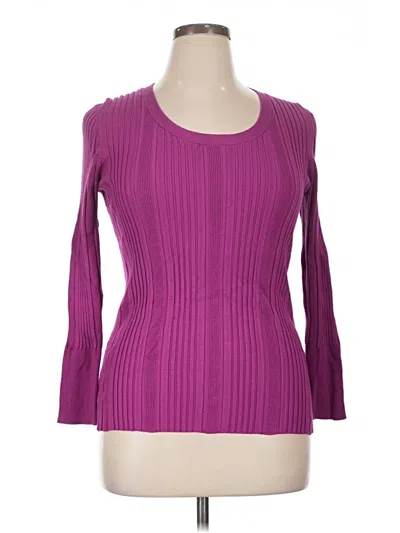 Pre-owned Lane Bryant Cardigan Sweater In Purple