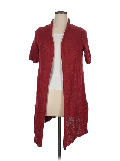 Pre-owned Lane Bryant Cardigan Sweater In Red