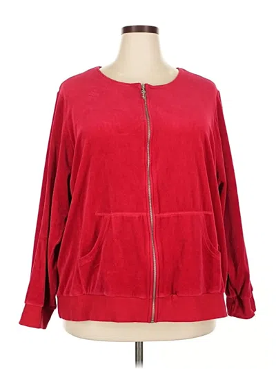 Pre-owned Lane Bryant Cardigan Sweater In Red