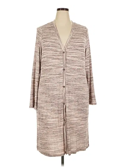 Pre-owned Lane Bryant Cardigan Sweater In Tan