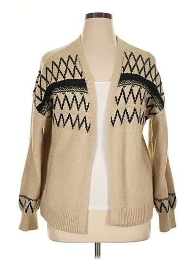 Pre-owned Lane Bryant Cardigan Sweater In Tan