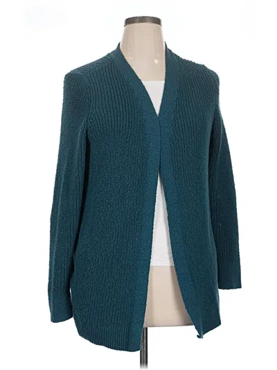 Pre-owned Lane Bryant Cardigan Sweater In Teal