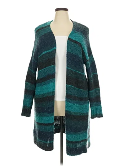 Pre-owned Lane Bryant Cardigan Sweater In Teal