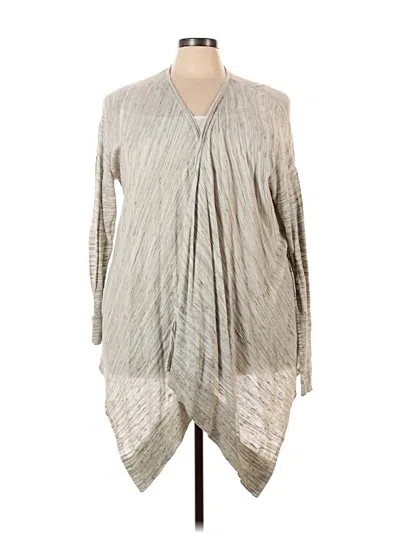 Pre-owned Lane Bryant Cardigan Sweater In White