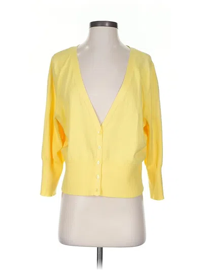 Pre-owned Lane Bryant Cardigan Sweater In Yellow