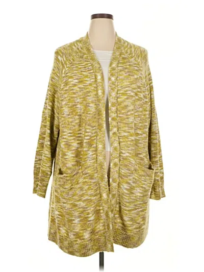 Pre-owned Lane Bryant Cardigan Sweater In Yellow