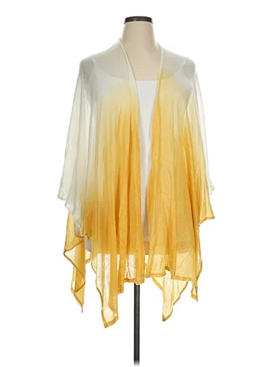 Pre-owned Lane Bryant Cardigan Sweater In Yellow