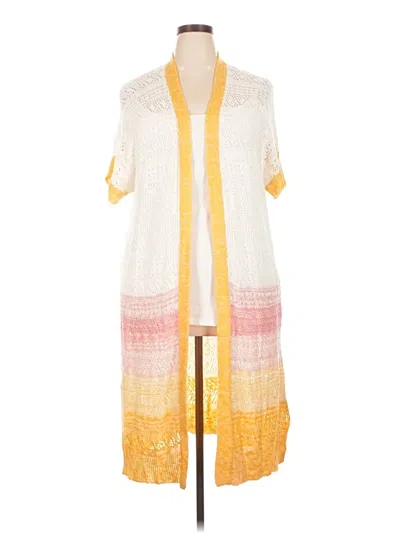 Pre-owned Lane Bryant Cardigan Sweater In Yellow