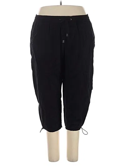Pre-owned Lane Bryant Cargo Pants In Black