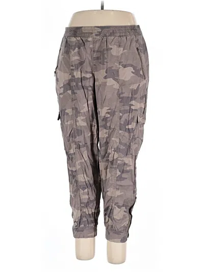 Pre-owned Lane Bryant Cargo Pants In Gray