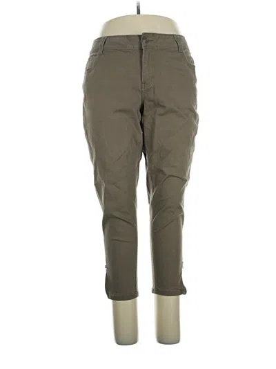 Pre-owned Lane Bryant Cargo Pants In Green