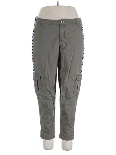 Pre-owned Lane Bryant Cargo Pants In Green