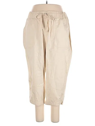 Pre-owned Lane Bryant Cargo Pants In Ivory