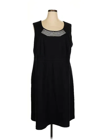 Pre-owned Lane Bryant Casual Dress In Black