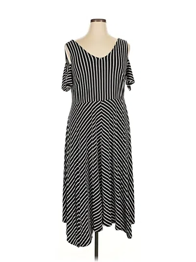 Pre-owned Lane Bryant Casual Dress In Black